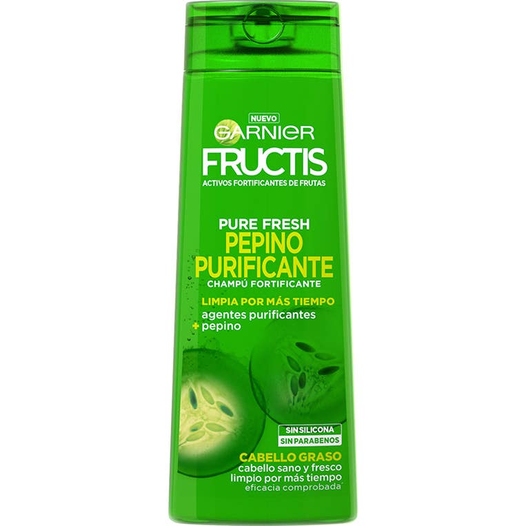 Garnier Fructis Pure Fresh Pepino Purificante Champú 360ml