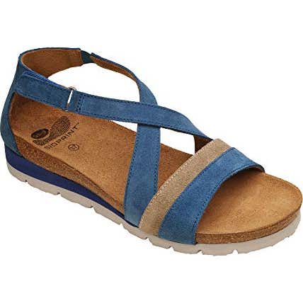 Scholl Sandalia Nahir Taupe Azul Talla 40 1 Par