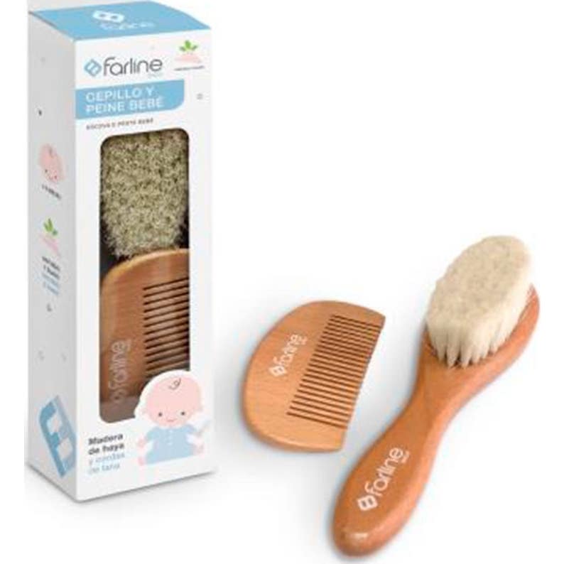 Farline Pack Bebé Cepillo y Peine