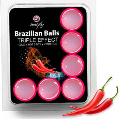 Secret Play Set 6 Brazilian Balls Triple Efecto