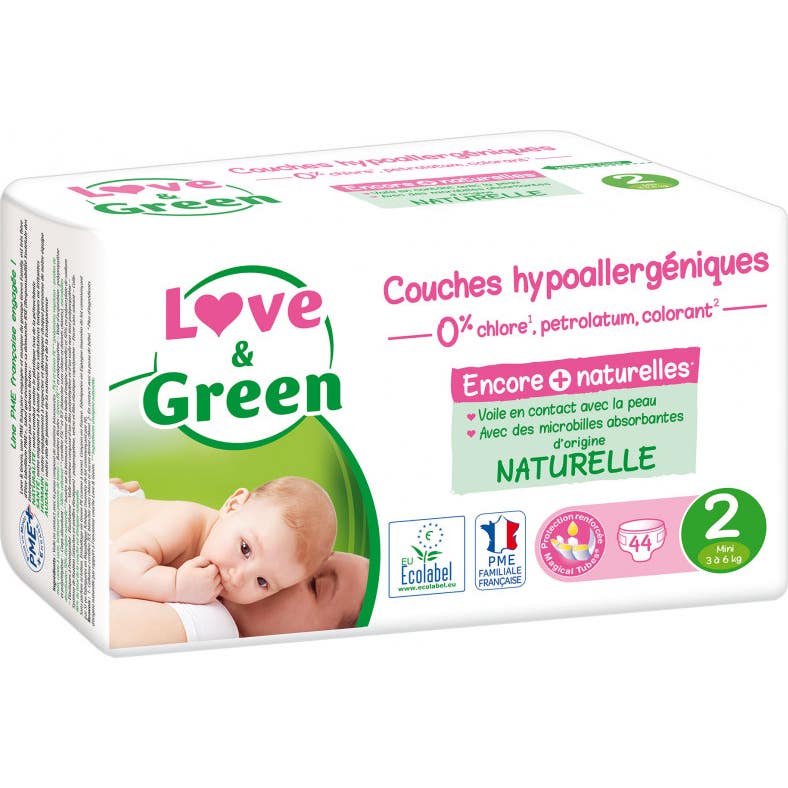 Love&Green Eco Pañales T2 3-6 Kg 44