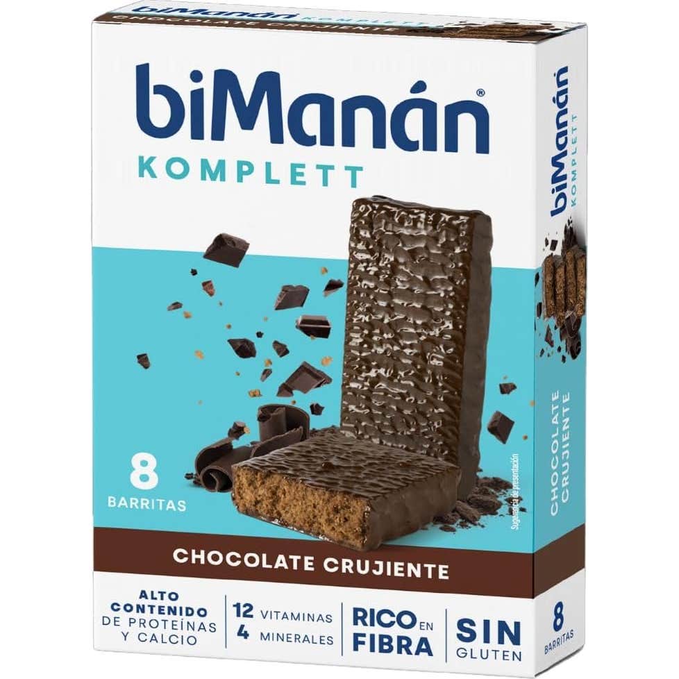 BiManán Barritas Komplett Chocolate Crujiente 8uds