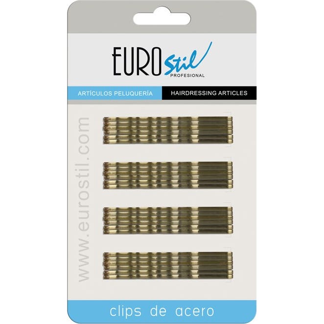 Eurostil Clips Acero 70 mm Bronce 4 uds