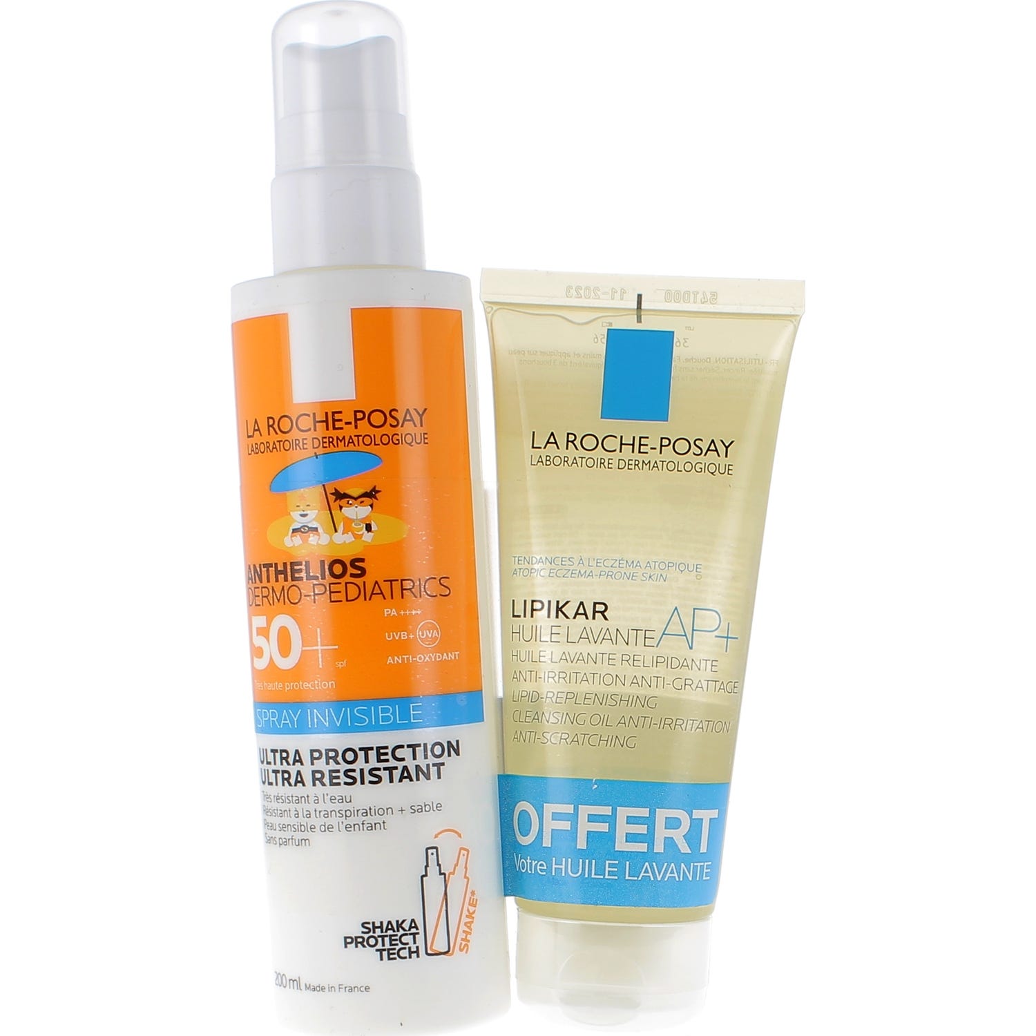 La Roche-Posay Anthelios Dermo-Pediatrics Spray Invisible SPF50+ 200ml + Lipikar Aceite Lavante AP+ 100ml
