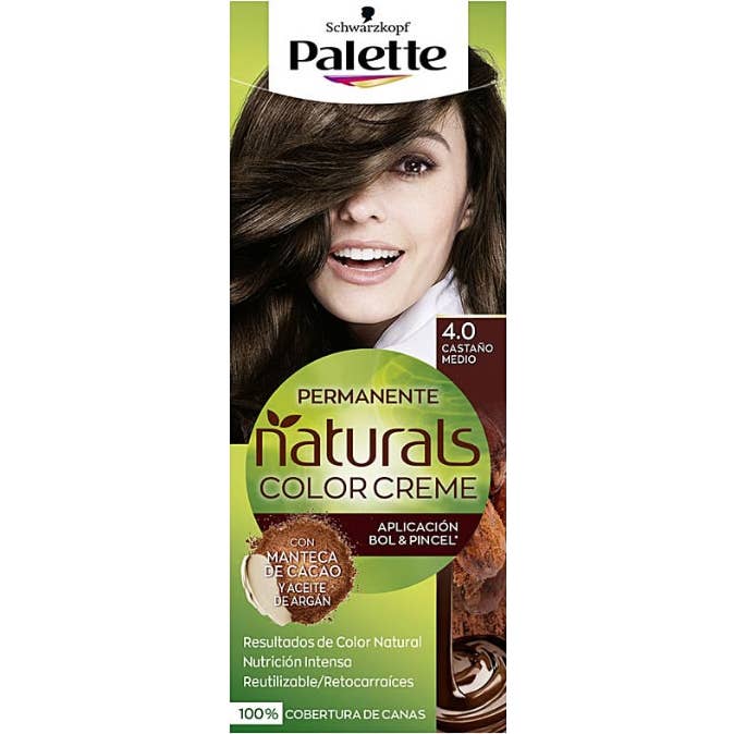 Schwarzkopf Palette Natural Tinte Cabello 4,0 Castaño Medio 1 ud