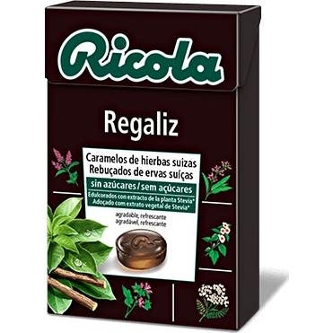 Ricola regaliz caramelos sin azúcar 50g