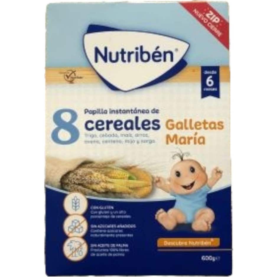 Nutribén® 8 cereales y galletas María 600g