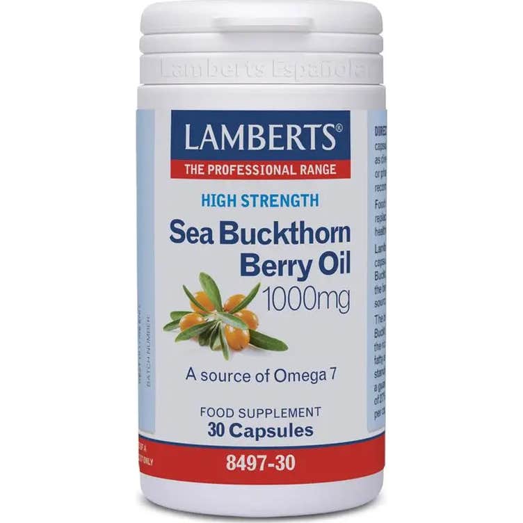 Lamberts Amarillo 10 X Aceite Del Fruto Del Espino 30 Cápsulas De 1000 Mg - Imagen 3