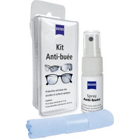 Zeiss Kit Anti-Buée Tissu Microfibre + Spray 15ml