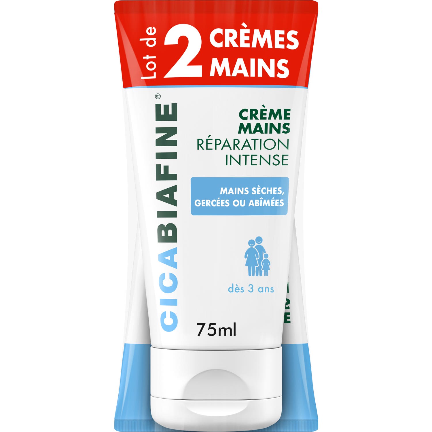 Biafine Cicabiafine Crema Manos Reparación Intensa 2x75ml