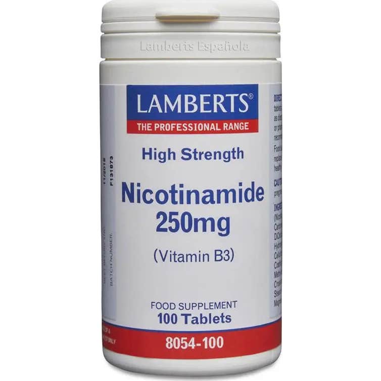 Lamberts Nicotinamida 250 Mg Vitamina B3