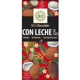 Solnatural Choco Leche Coco Bio sin Gluten Vegano 70 g
