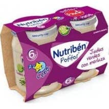 Nutriben Cena Judias Verdes Merluza Potito 2 X 190 G