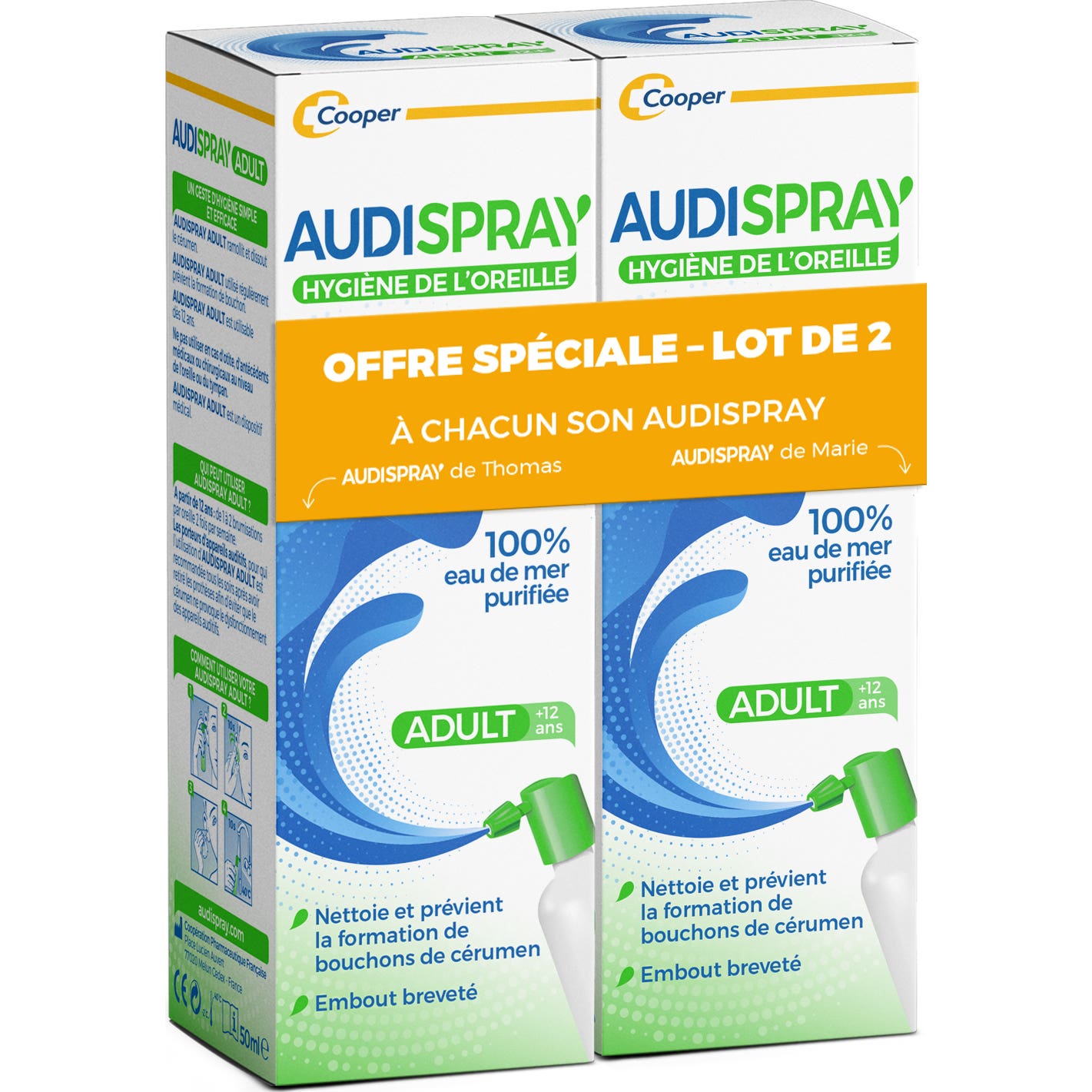 Audispray Adulto Higiene del Oído 2x50ml