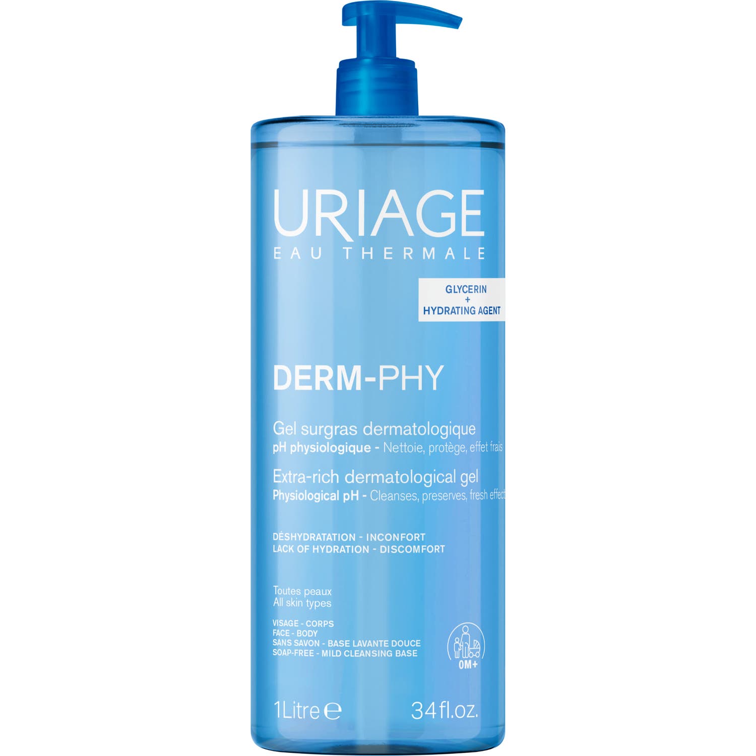 Uriage Derm-Phy Gel Surgras Dermatológico 1000ml