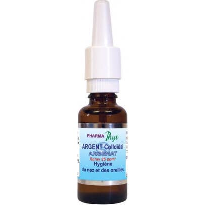 Pharmaphyt Silver Colloidal Spray 25Ppm Spray para la higiene de la nariz y el oído 30 ml