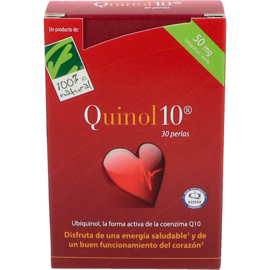 100% Natural Quinol 10 50mg 30 perlas