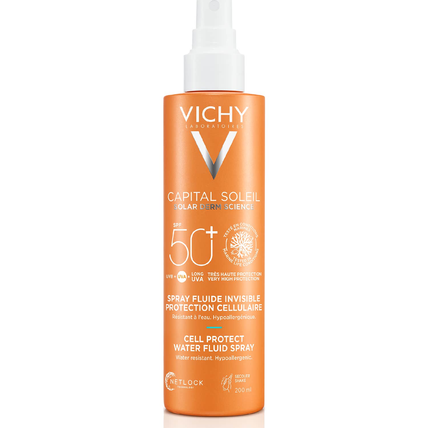 Vichy Capital Soleil Cell Protect Spray Fluido Invisible SPF50+ 200ml
