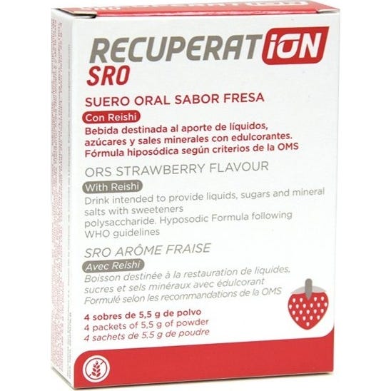 Recuperat-ion Suero Oral 4 sobres Strawberry