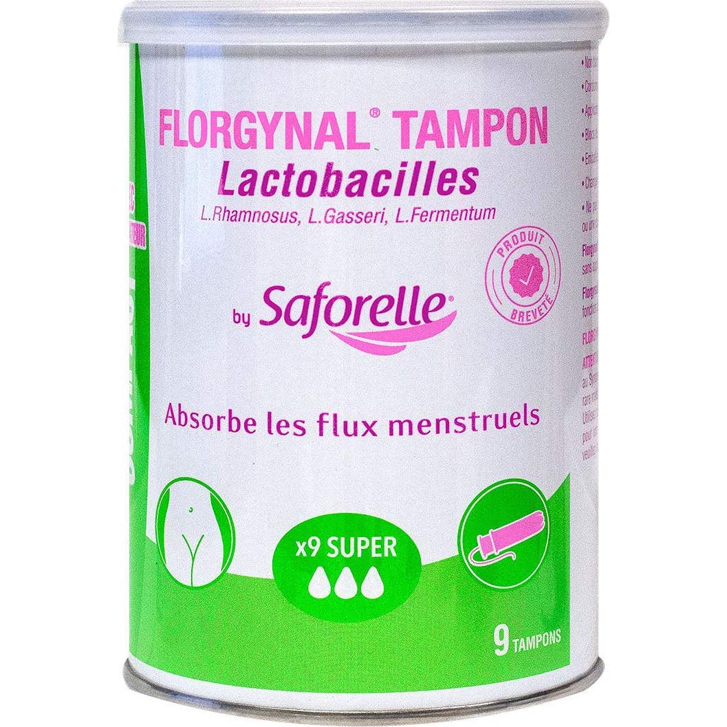 Saforelle Florgynal Tampon Probiotico Regular X9 100uds