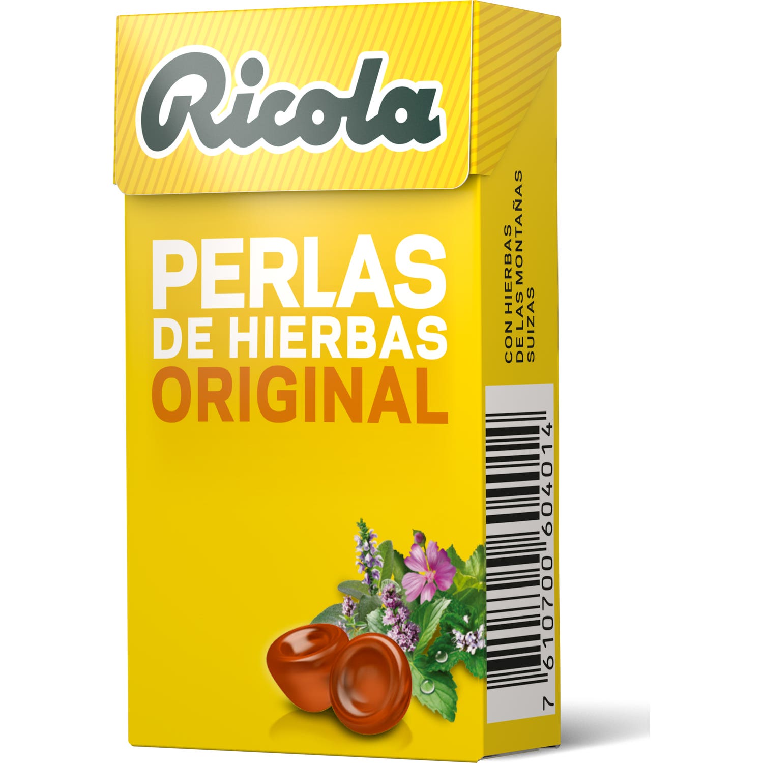 Ricola perlas sin azúcar de hierbas suizas 25g