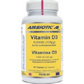 Airbiotic® Ab Vitamina D3 125 mg 90 Tabletas