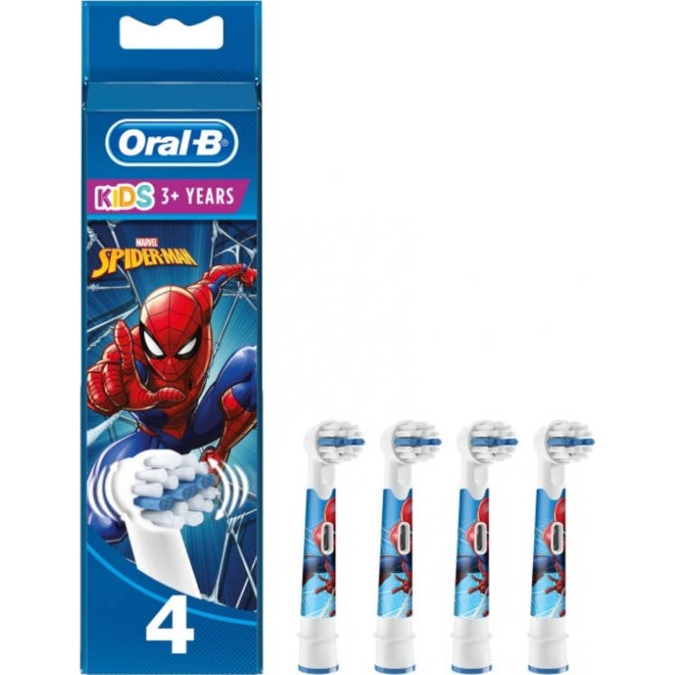 Oral-B Pro Kids 3+ Recambios Cepillo Eléctrico Spiderman 4 uds