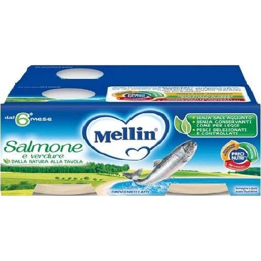 Mellin Papilla Salmón 4x80 g