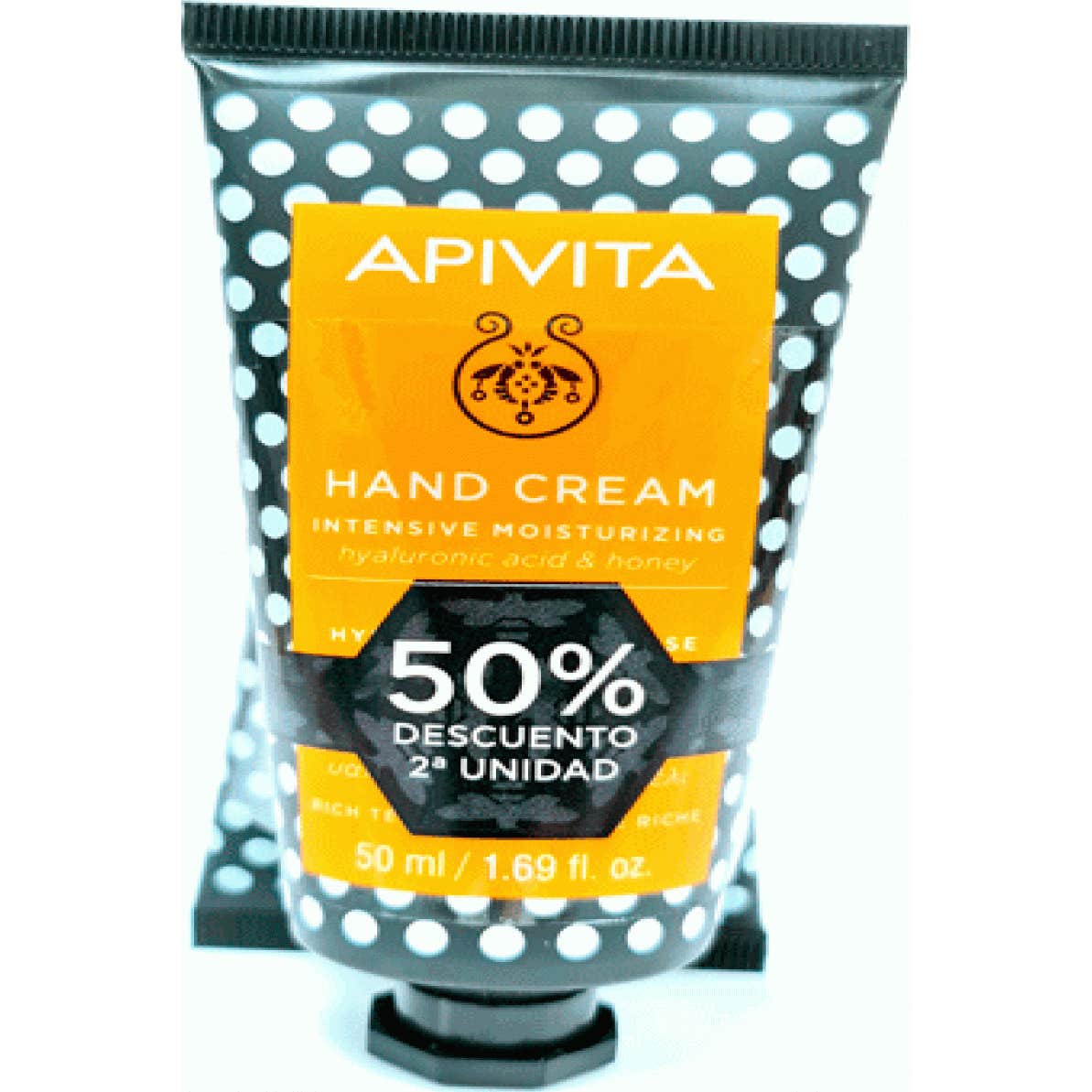 Apivita Duplo Crema Manos Intensiva Ácido Hialurónicoy Miel 2x50ml