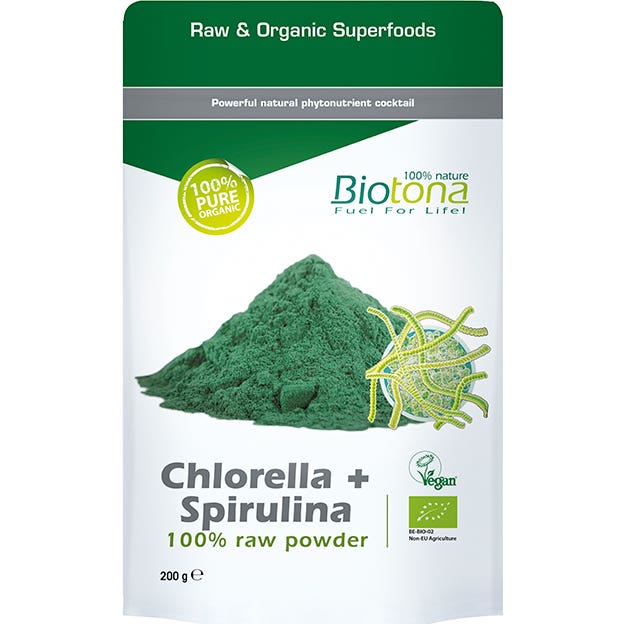 Biotona Chlorella Espirulina Bio Polvo 200 g