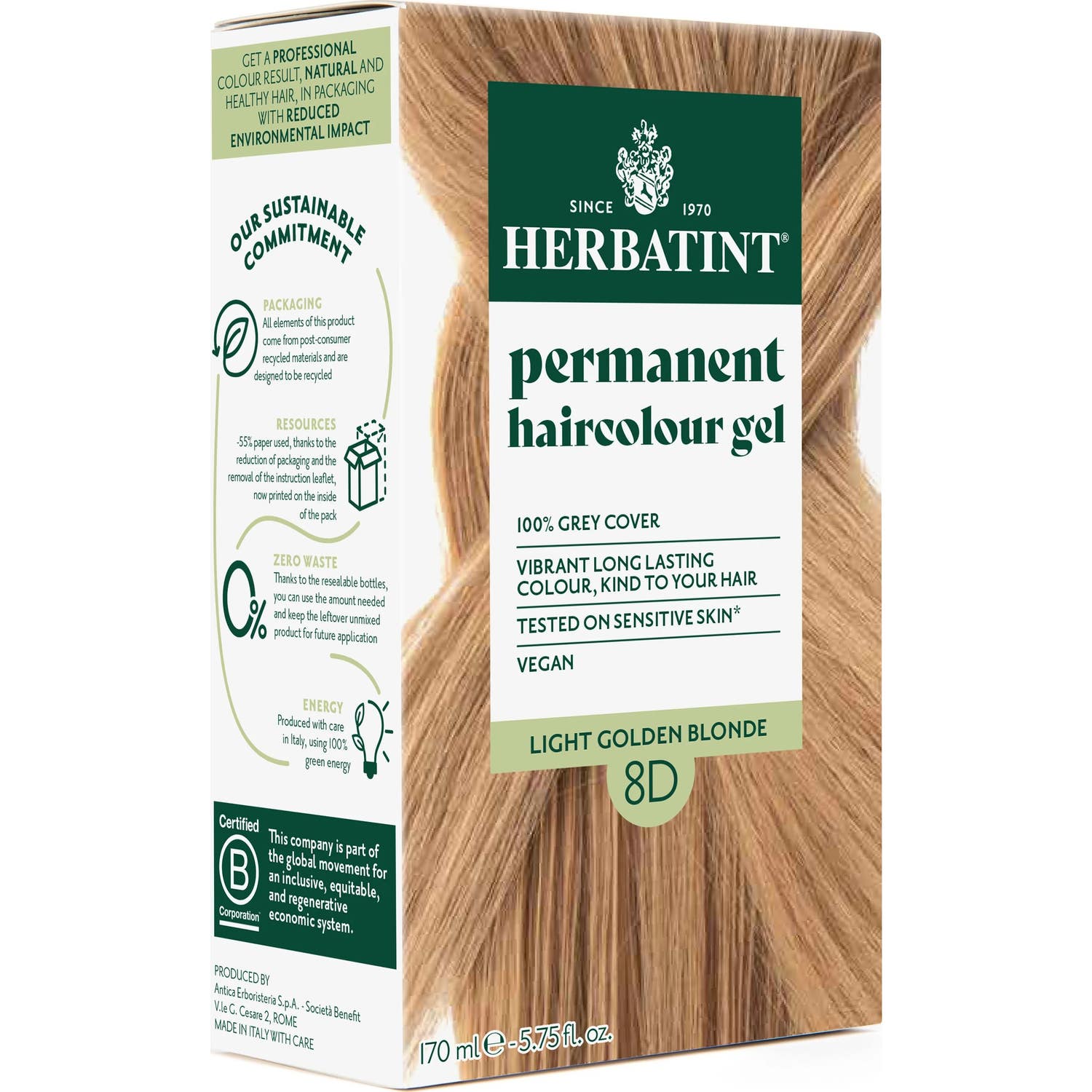 Herbatint castaño claro dorado 1 kit