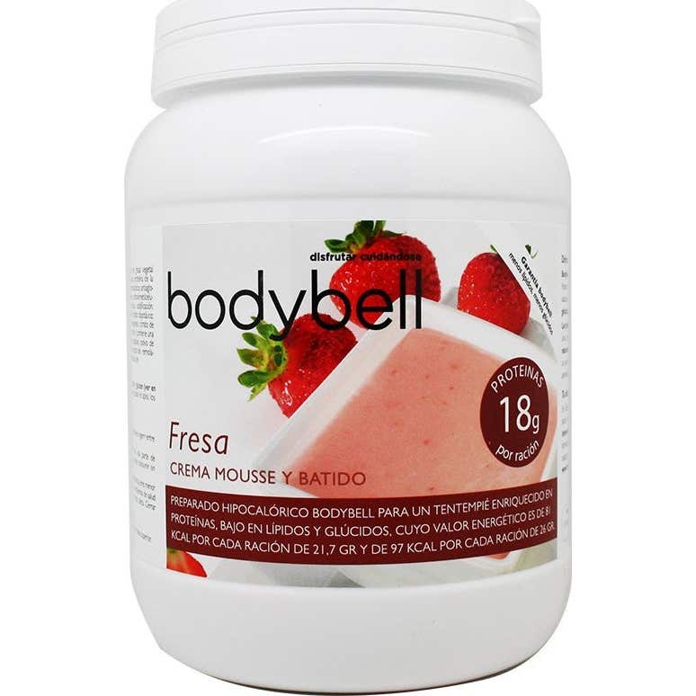 Bodybell Fresa Crema Mousse y Batido 450 g