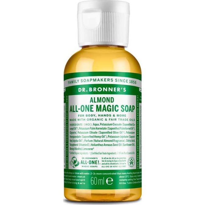 Dr. Bronners 3 X Jabón Líquido De Almendras 60 Ml - Imagen 2