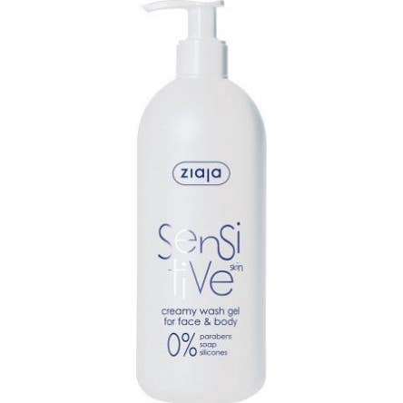 Ziaja Sensitive Gel Limpiador Rostro Y Cuerpo 400 ml