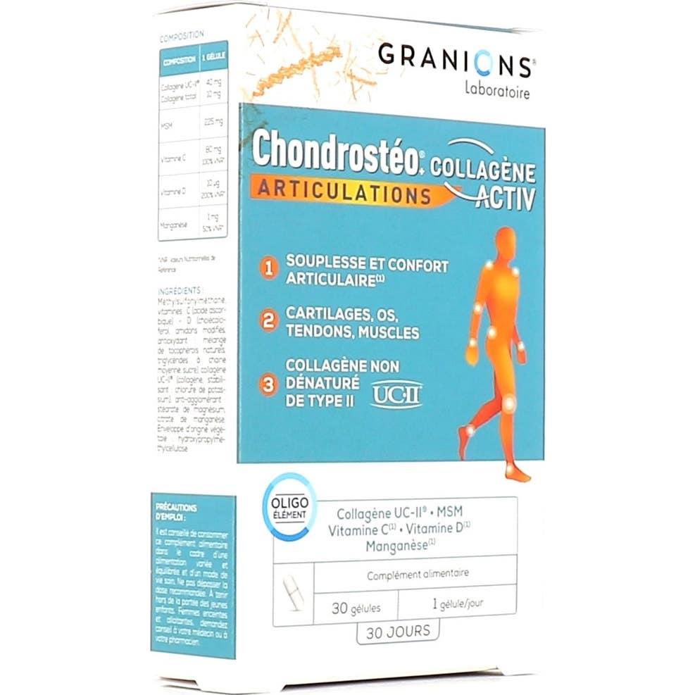 Granions Chondrosteo + Collagène Activ 30caps | Natural Doctor