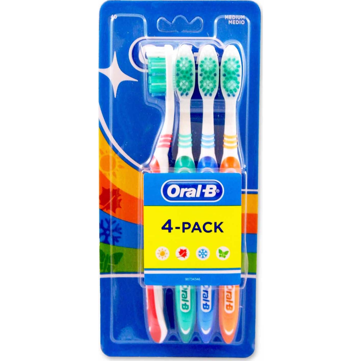Oral-B Pack Cepillos 123 Shiny Clean 4uds