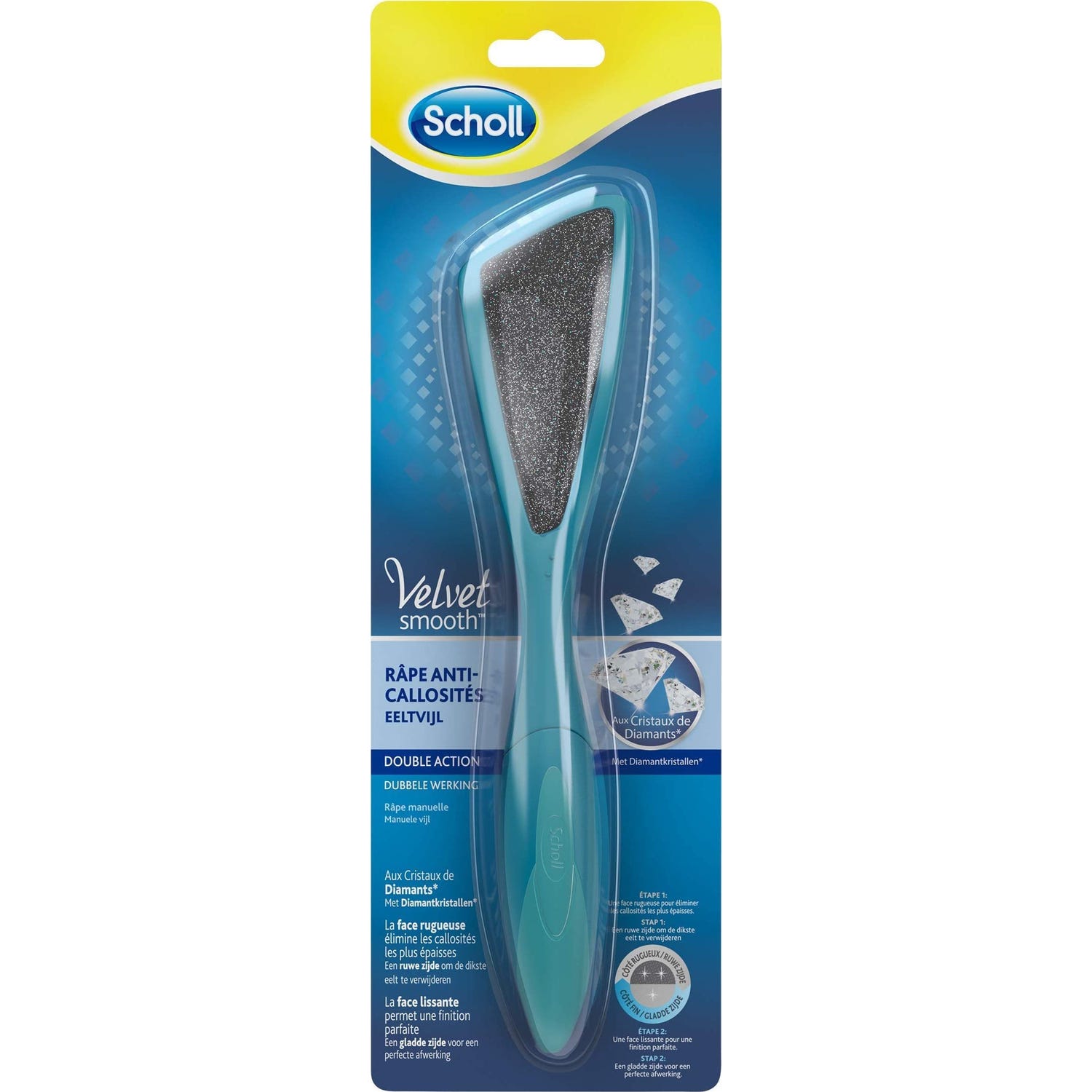 Scholl Raspador Doble Acción Cristales de Diamantes