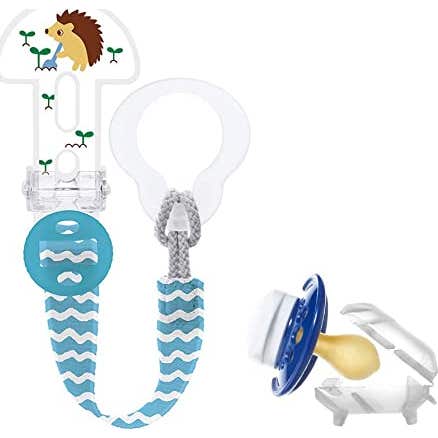 MAM Broche Chupete y Chupete Silicona Clip It! & Ori 1 Ranita ud