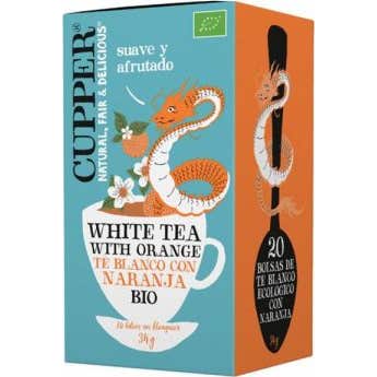 Cupper Blanco/Naranja Te Con Bio 20 Bolsitas Infusoras. - Imagen 4