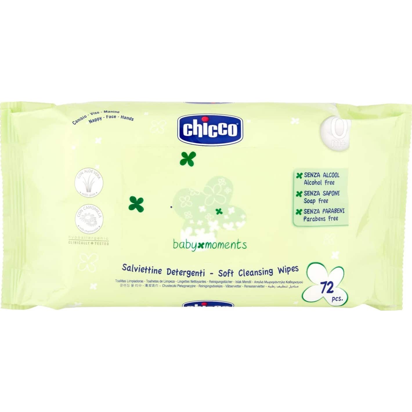 Chicco Baby Moments Toallitas Húmedas a Las Flores 72 uds