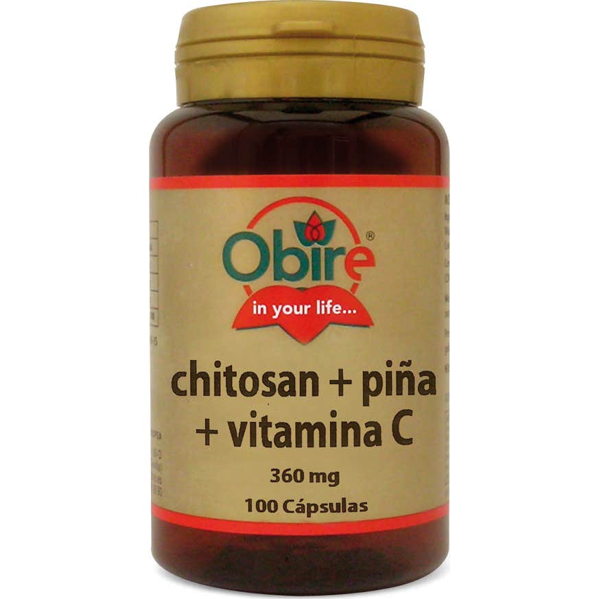 Obire Chitosan Piña Vitamina C 100caps