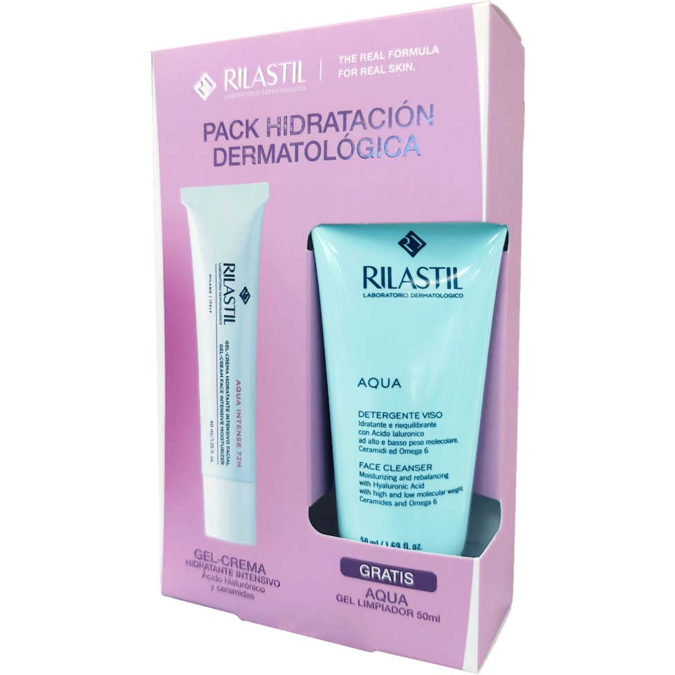 Rilastil Pack Aqua Intense 72h 40ml + Aqua Gel Limpiador 50ml
