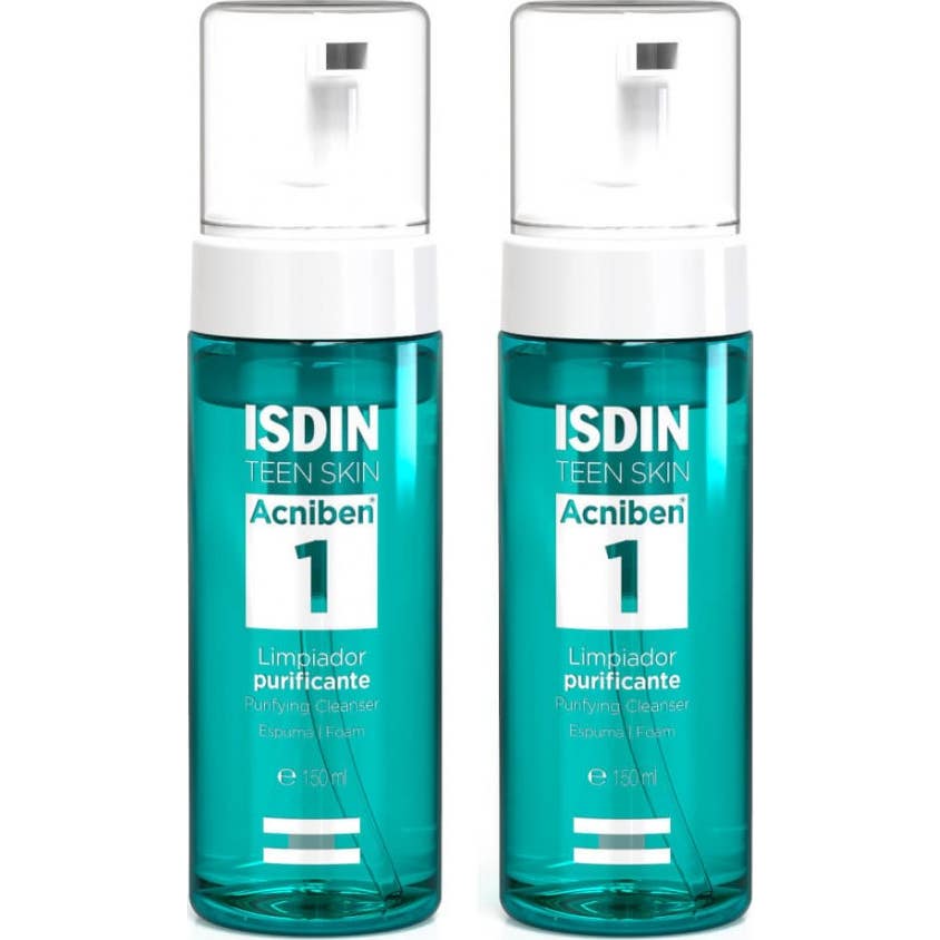 ISDIN Teen Skin Acniben Limpiador Purificante Espuma 2x150ml