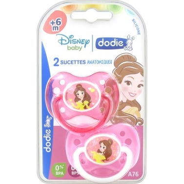 Dodie Chupete Anatómico Silicona Bella +6 M Nº76 2 uds