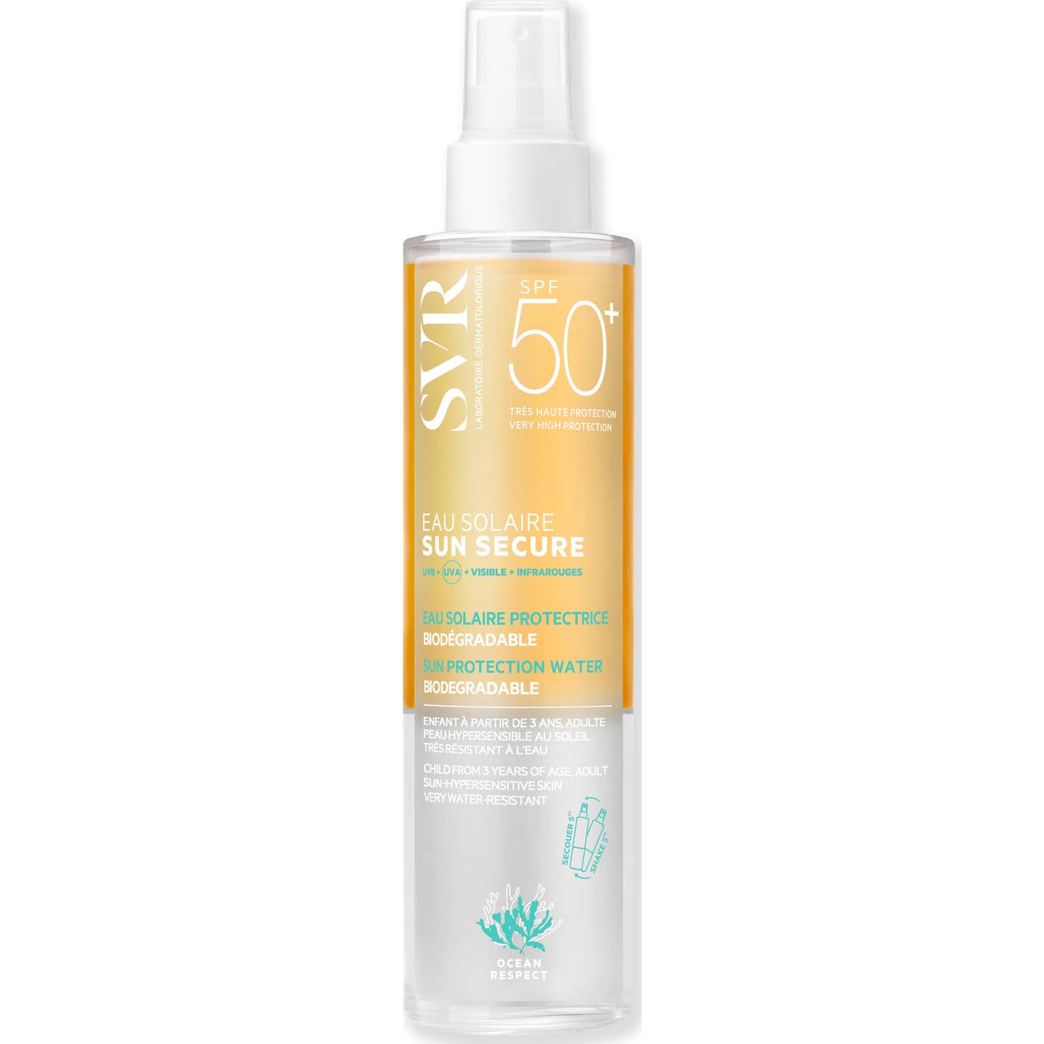 SVR Sun Secure Eau Solaire Agua Solar SPF50+ Spray 200ml