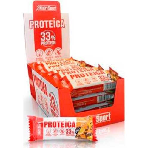 Nutrisport Protein Bar Dark Chocolate Orange Bio 24 uds