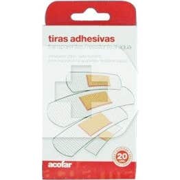 Acofar Tiras Plástico Transparente 20 uds