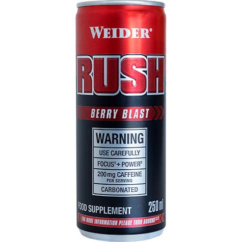 Weider Rojos 3 X Bebida Energética Rush Berry Blast 250 Ml - Imagen 2
