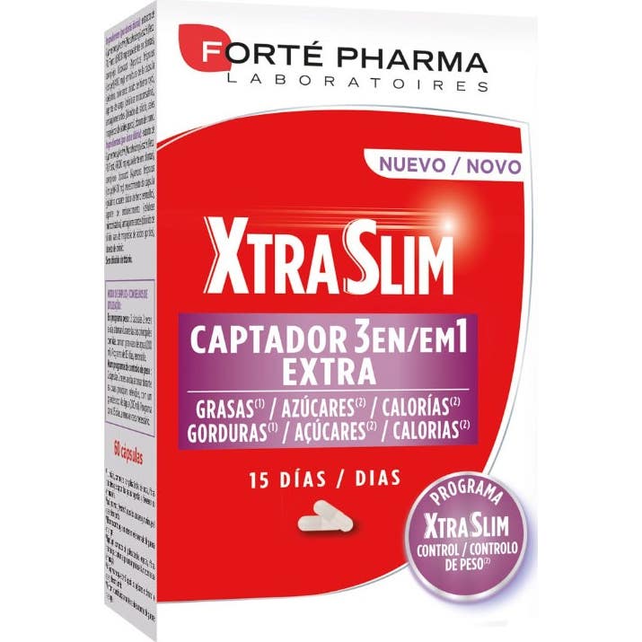 Forté Pharma XtraSlim Captador 3 en 1 Extra 60caps