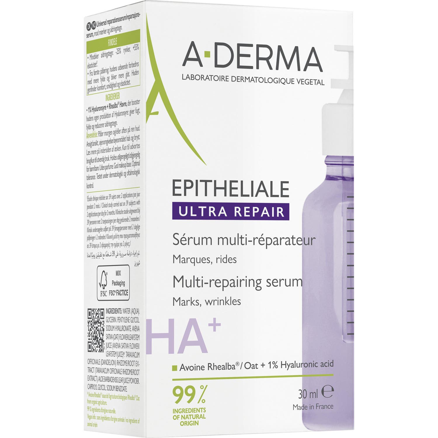 A-Derma Epitheliale Ultra Repair Ha+ Sérum Multi-Reparador 30 ml